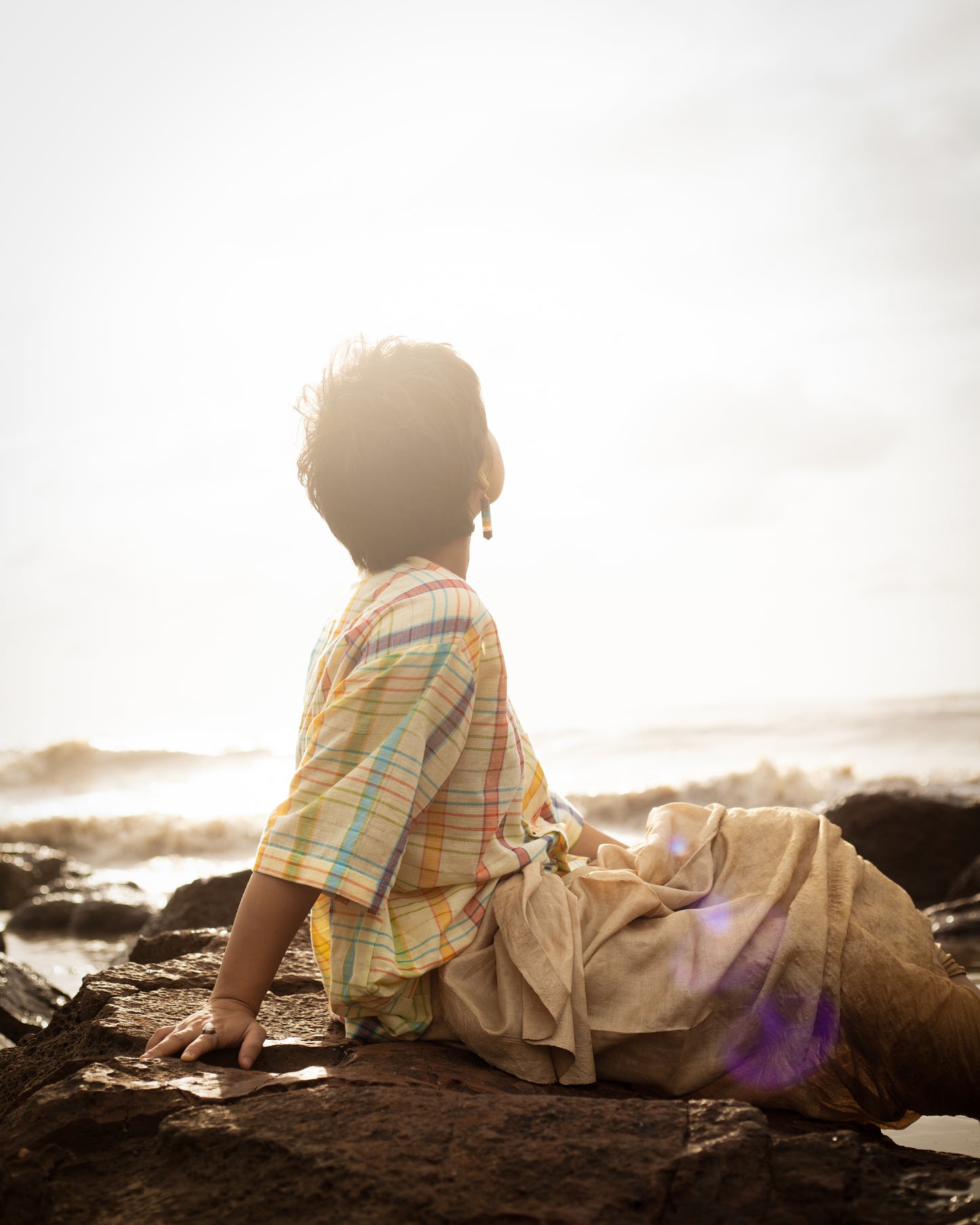 Multicolored Checkered Cotton Shirt - TATI