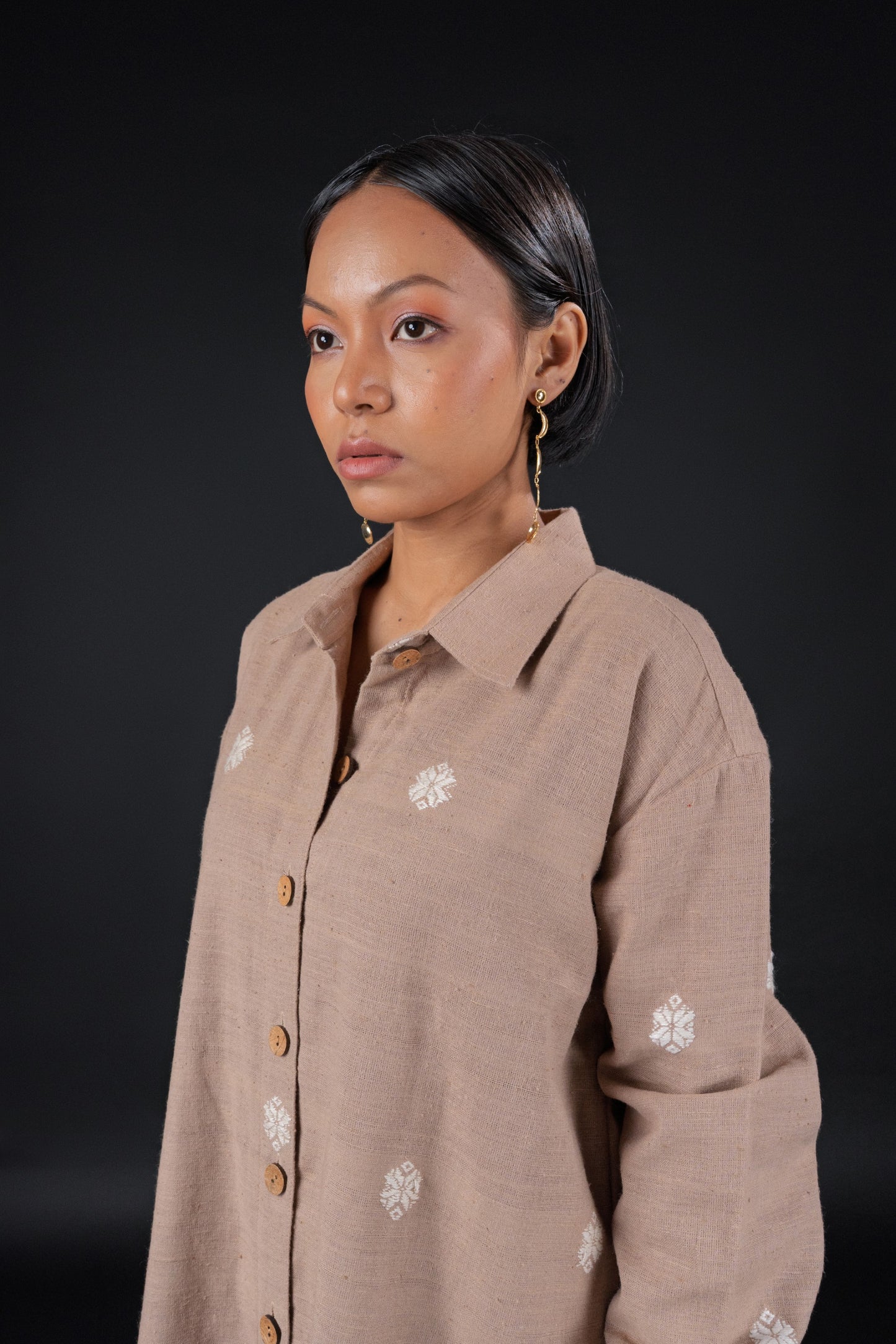 Xilponi (শিল্পণী) Relaxed Fit Shirt Dress