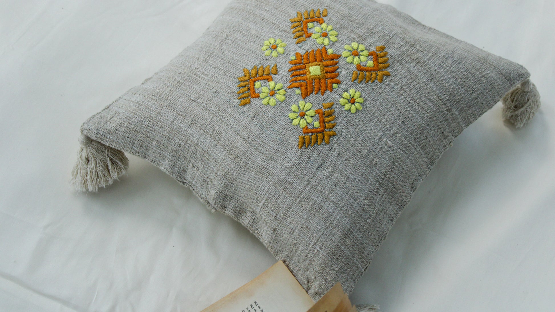 Geometric Eri Silk Cushion Covers - TATI 