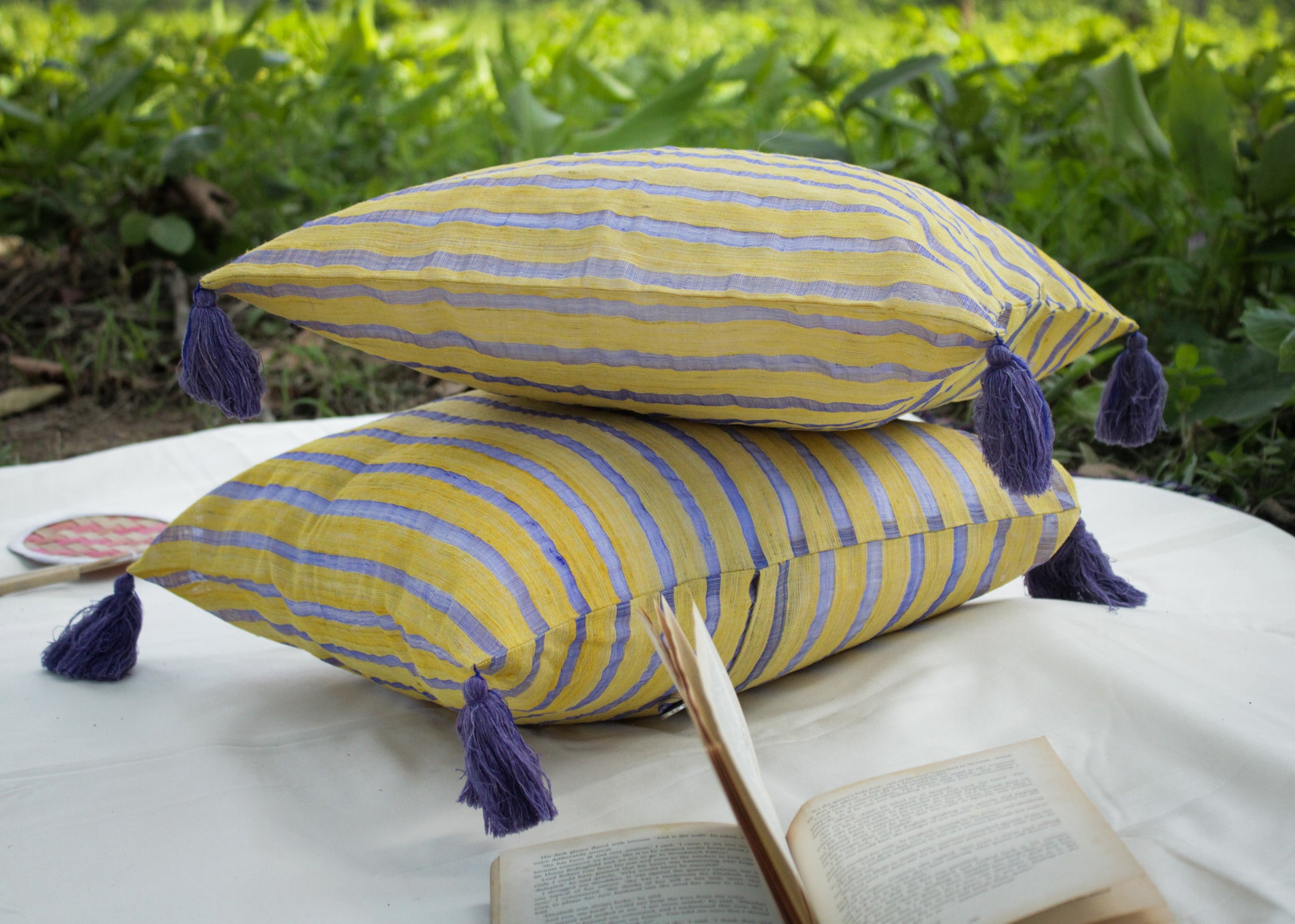 Eri Nooni Striped Cushion Cases - TATI 
