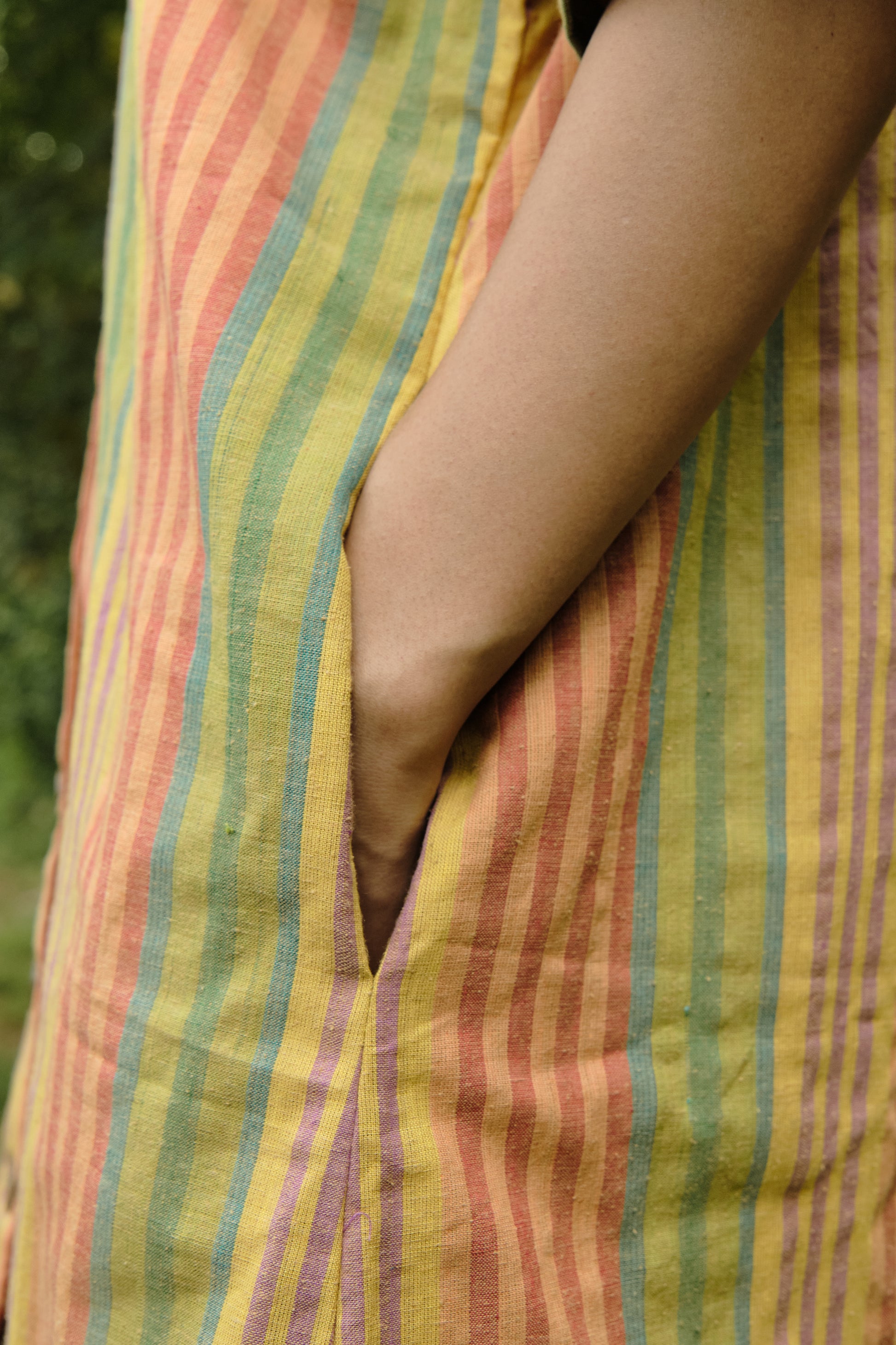 Striped Multicolored Shirt Dress - TATI 