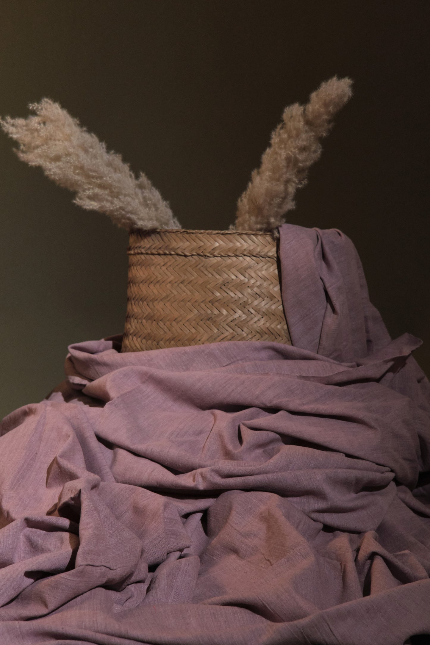 Eri Silk Plain Weave: Organic and Naturally Dyed with Lac - TATI 