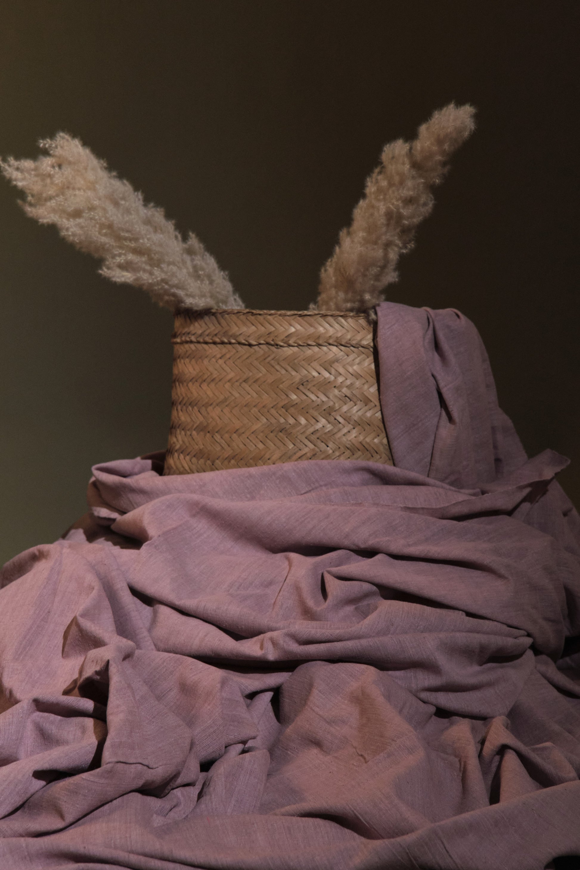 Eri Silk Plain Weave: Organic and Naturally Dyed with Lac - TATI 