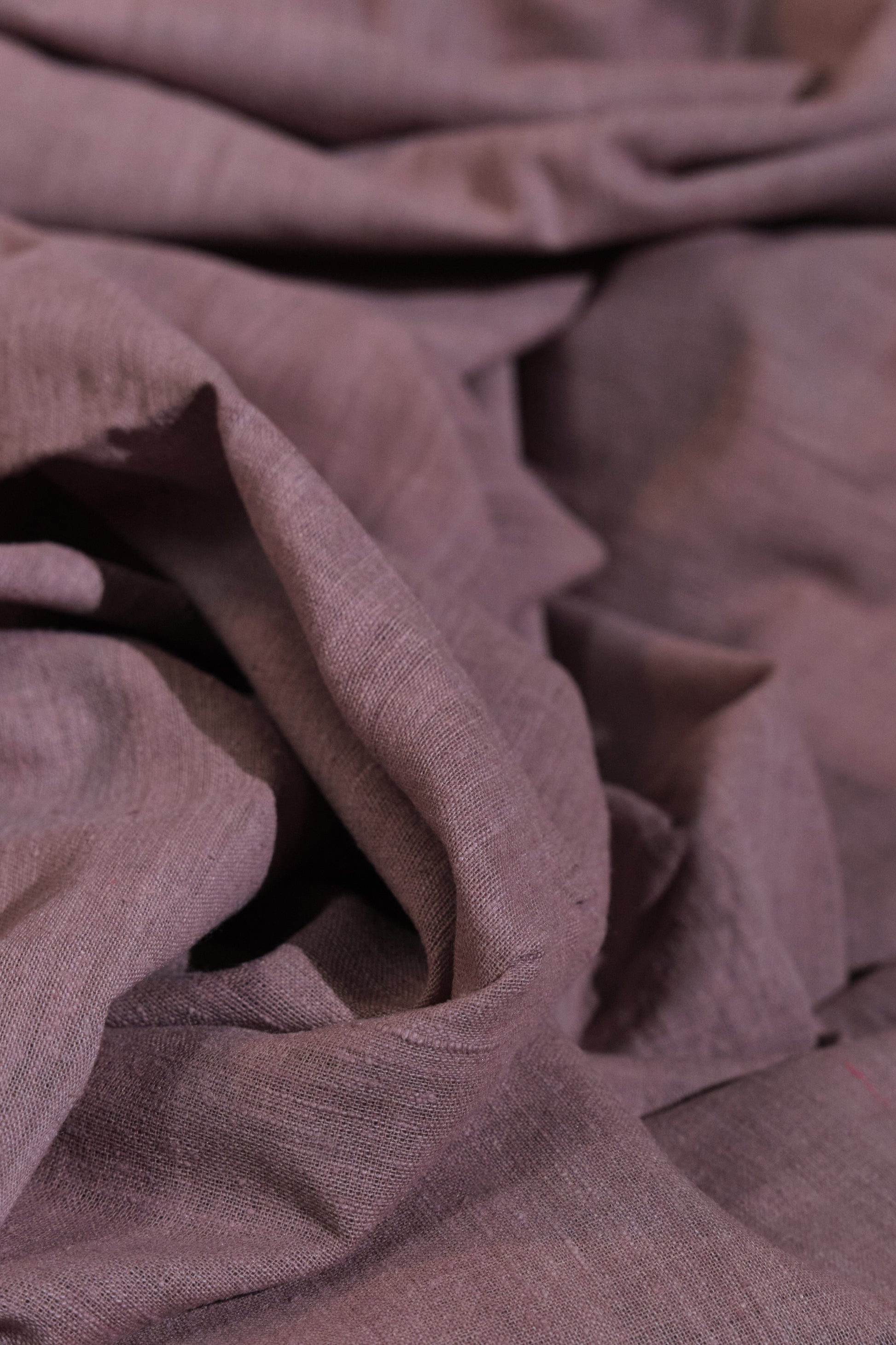 Eri Silk Plain Weave: Organic and Naturally Dyed with Lac - TATI 