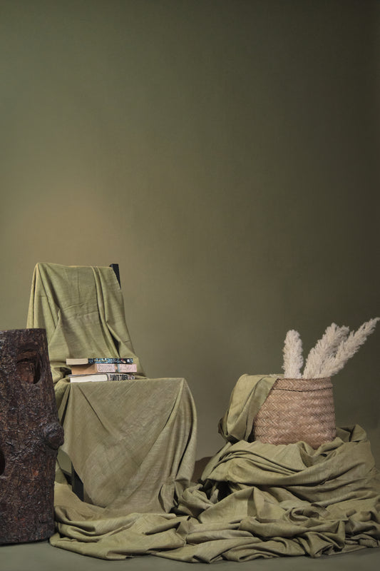 Eri Silk Plain Weave: Organic and Naturally Dyed with Onion Peel - TATI 