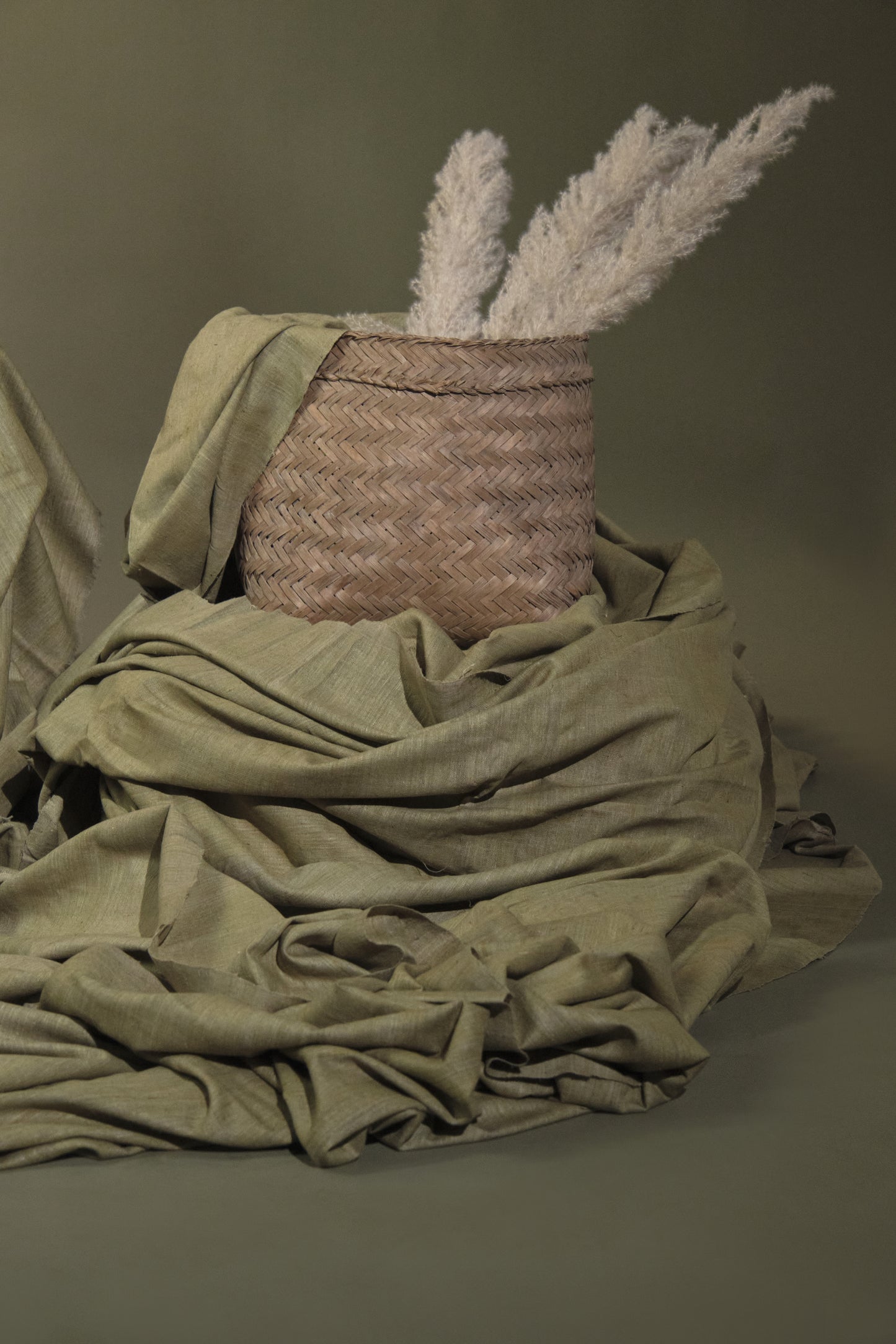 Eri Silk Plain Weave: Organic and Naturally Dyed with Onion Peel - TATI 