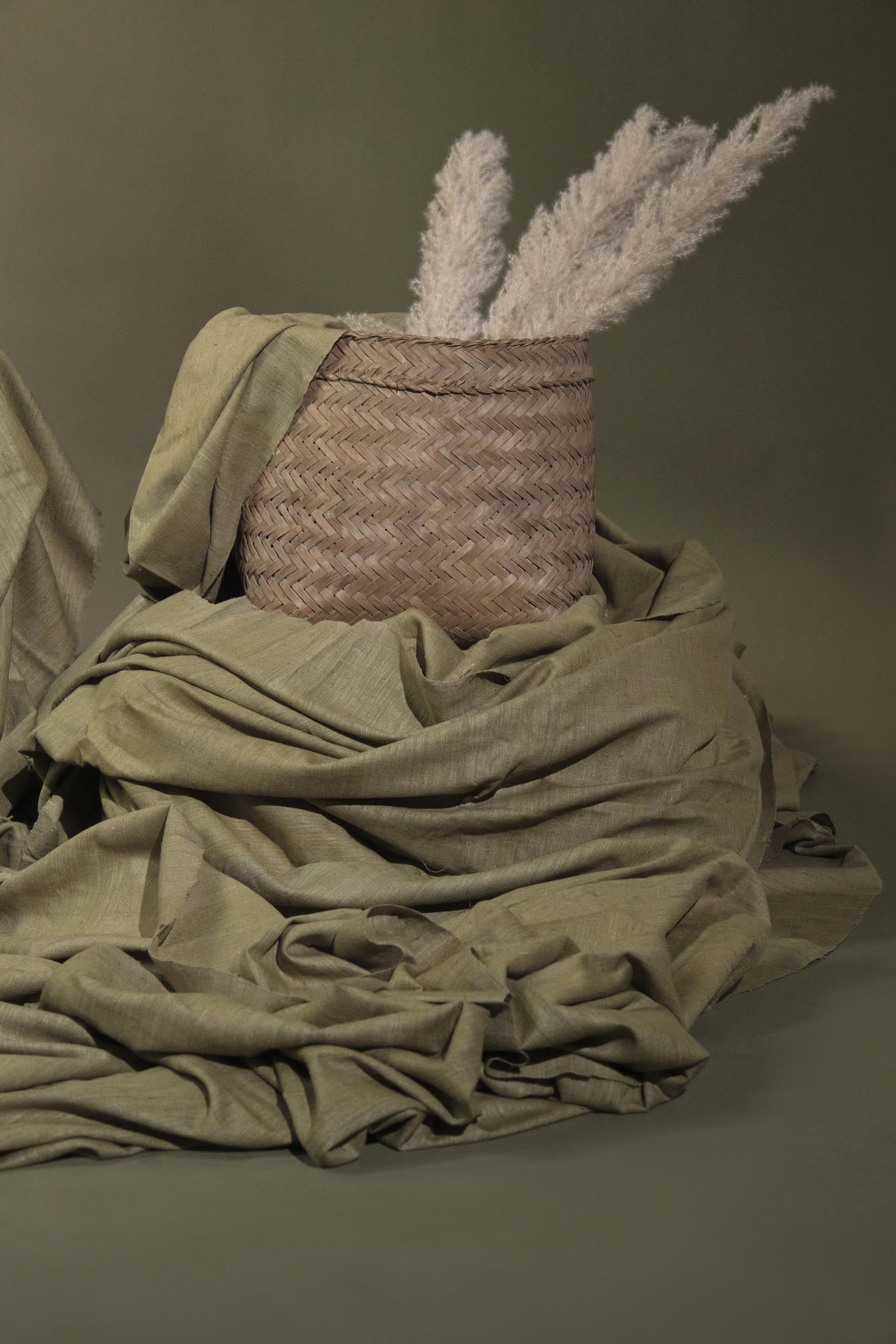 Eri Silk Plain Weave: Organic and Naturally Dyed with Onion Peel - TATI 