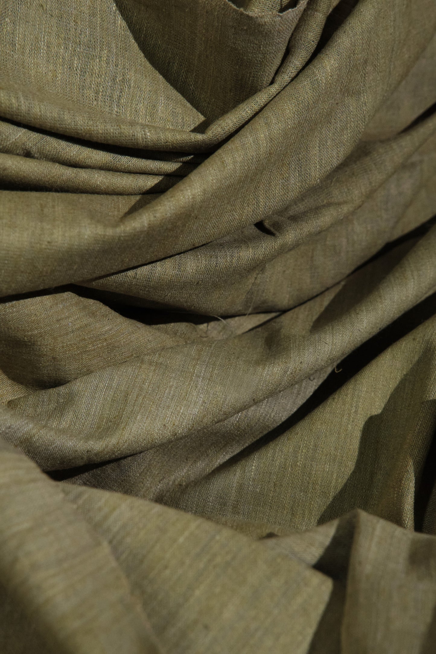 Eri Silk Plain Weave: Organic and Naturally Dyed with Onion Peel - TATI 