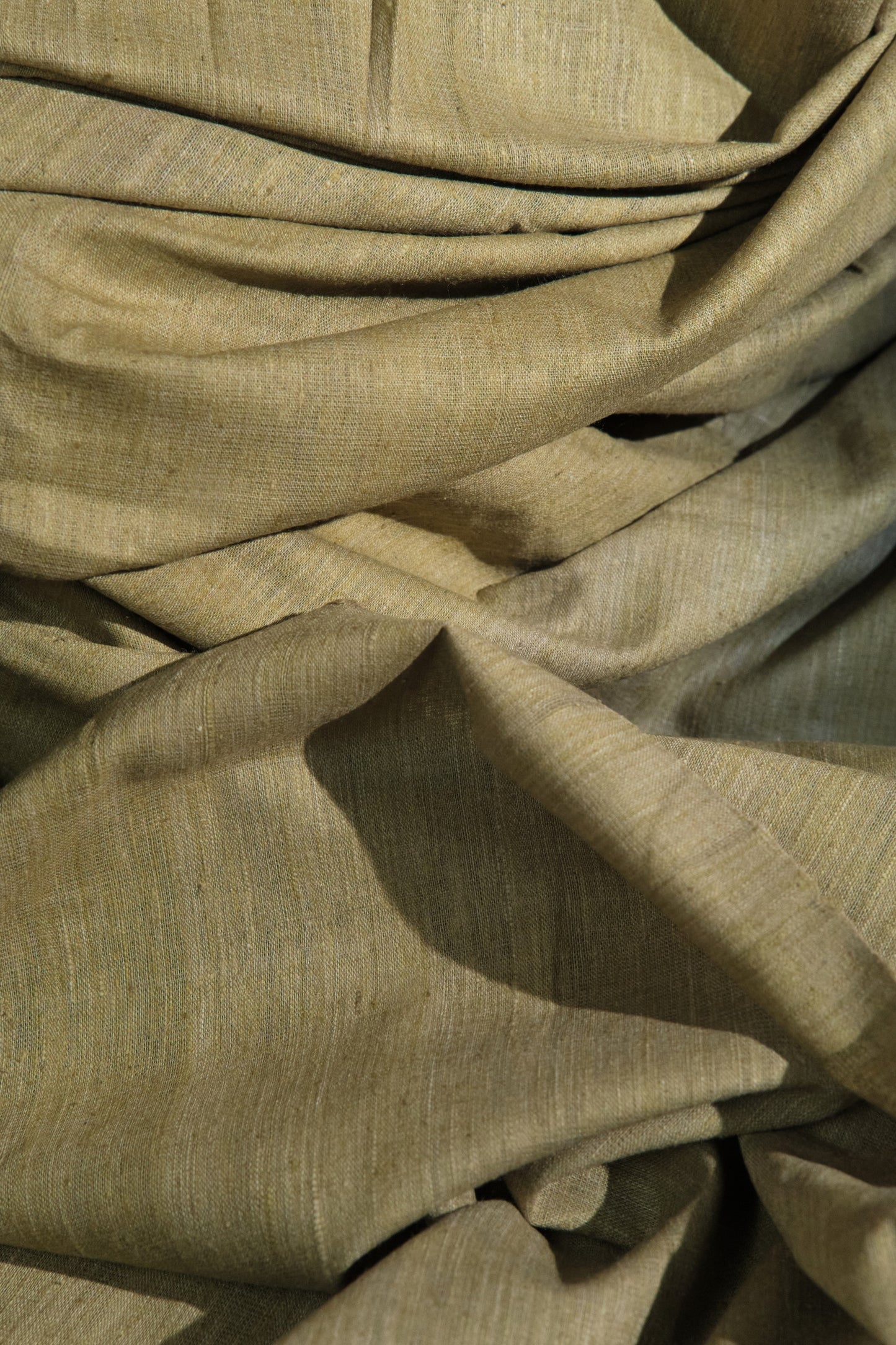 Eri Silk Plain Weave: Organic and Naturally Dyed with Onion Peel - TATI 