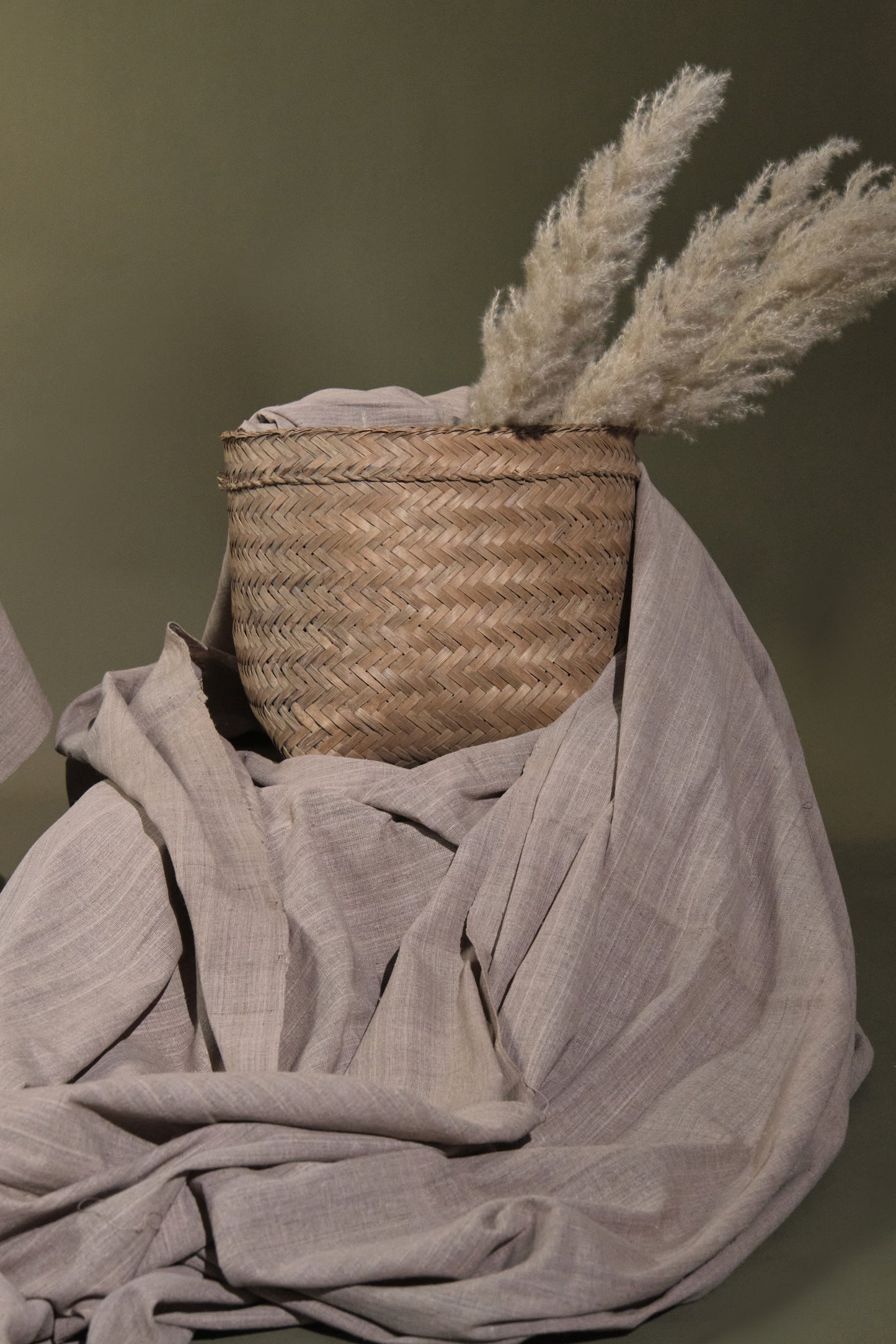 Eri Silk Plain Weave: Organic and Naturally Dyed with Tea - TATI 