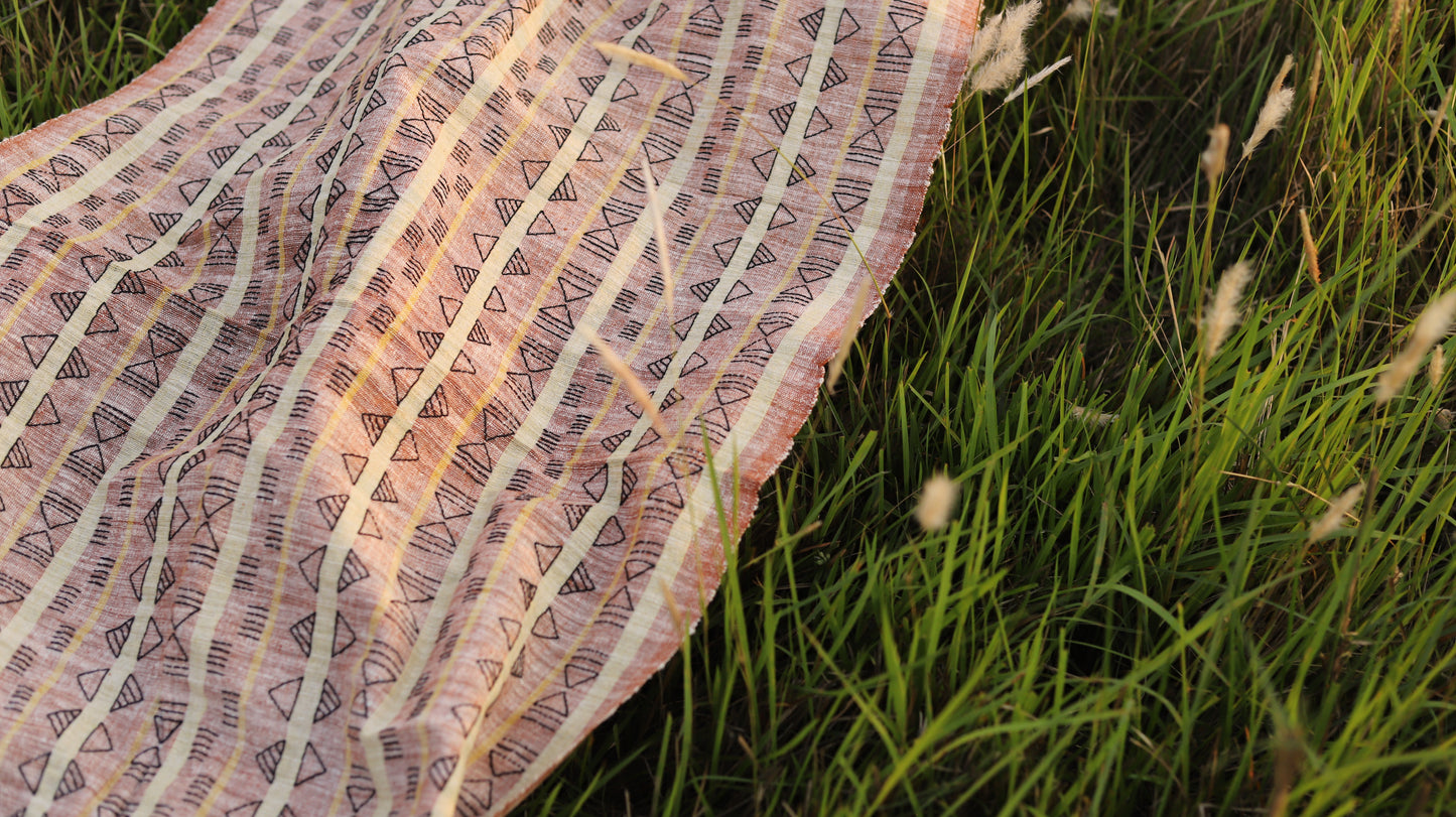 Casual Striped Eri Silk Stole - TATI 