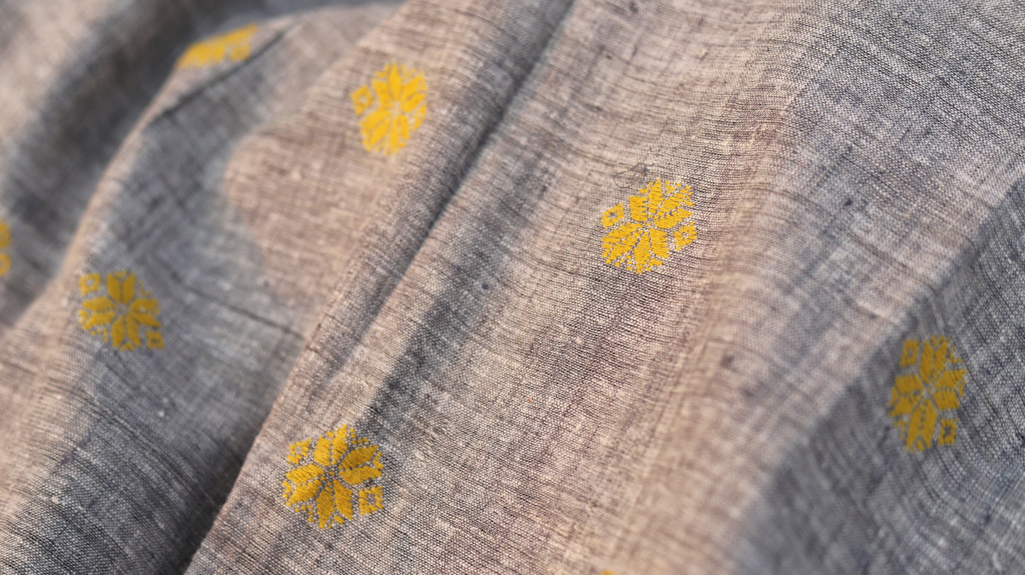Casual Gray Eri Silk Stole - TATI 