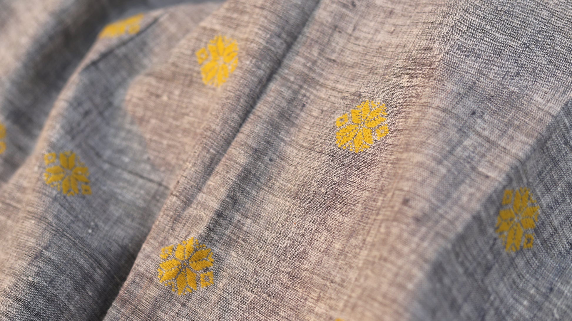 Casual Gray Eri Silk Stole - TATI 