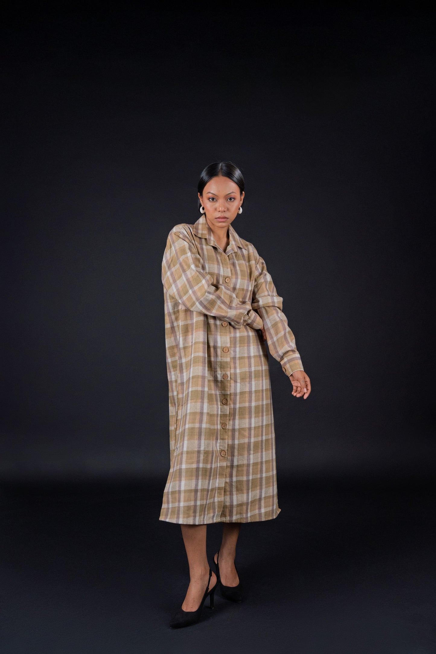 Jeruwa (জেৰুৱা) Relaxed Fit Shirt Dress