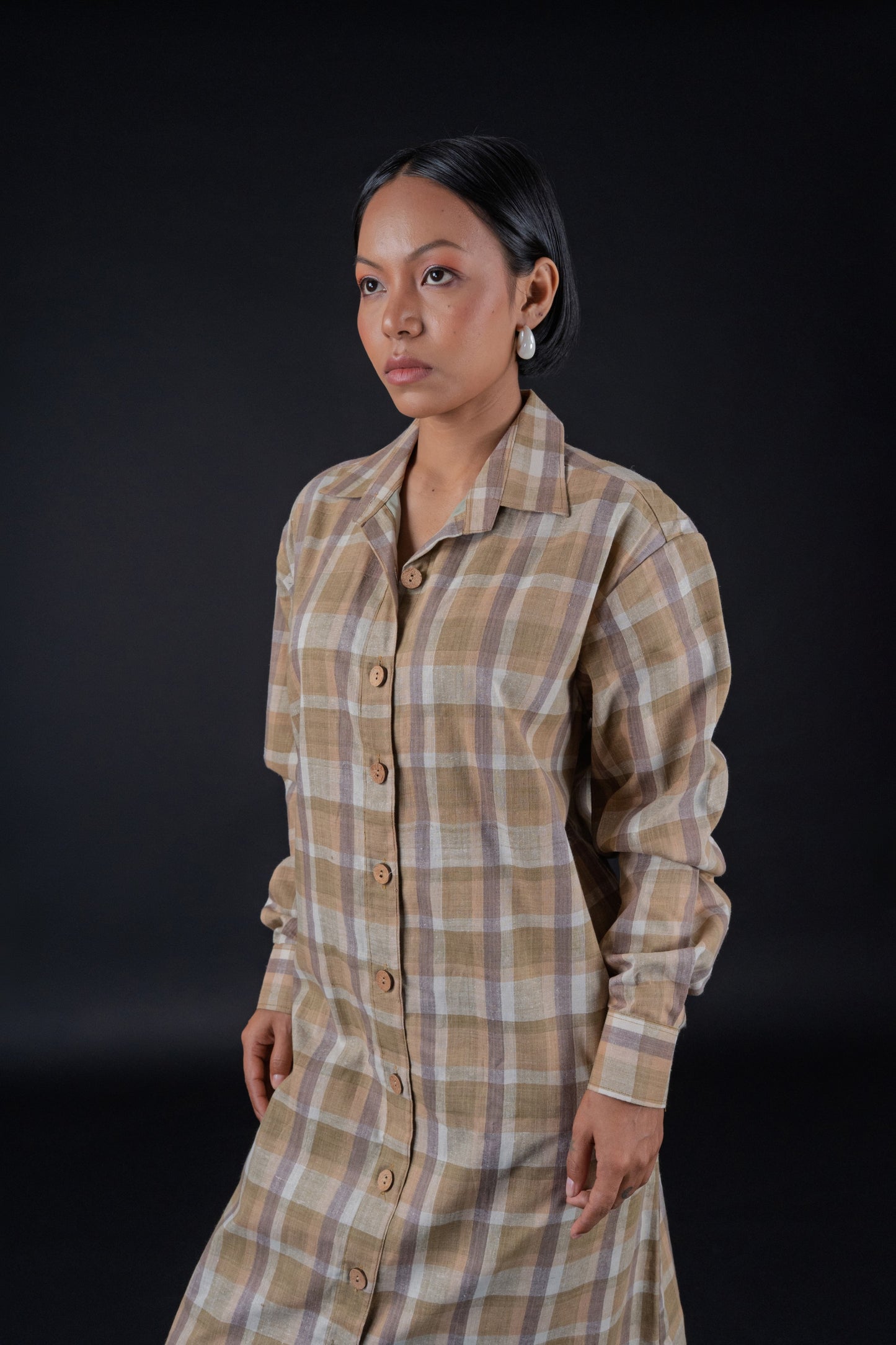 Jeruwa (জেৰুৱা) Relaxed Fit Shirt Dress
